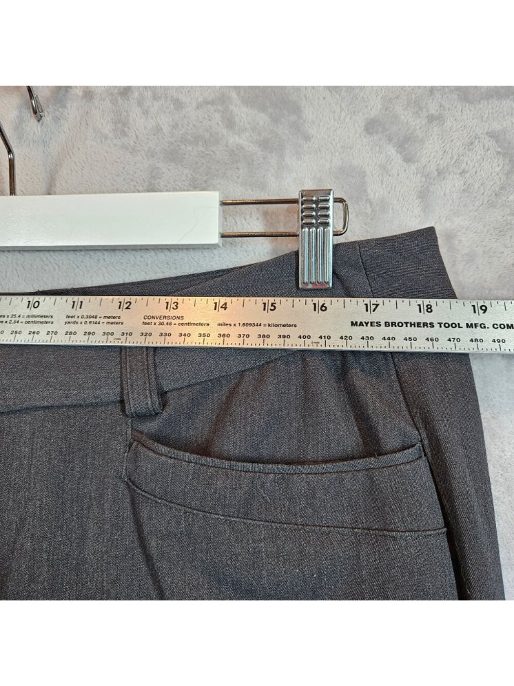 Christopher & Banks Gray Dress Pants Womens 14P Slacks Career Office date night - Picture 3 of 12